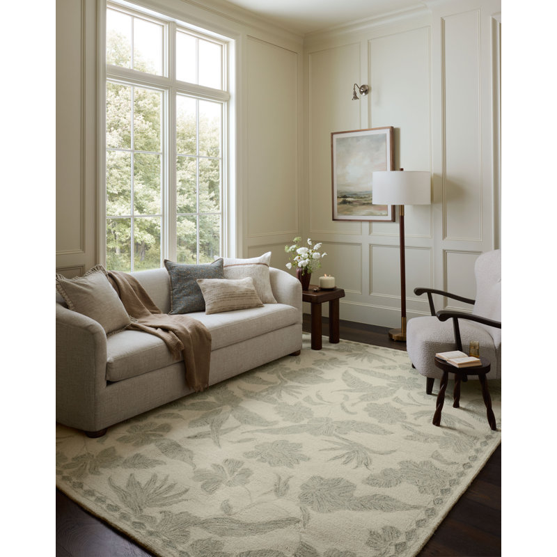Loloi Mavis Ivory / Sky Contemporary Area Rug, Runner 2'6" x 7'6"