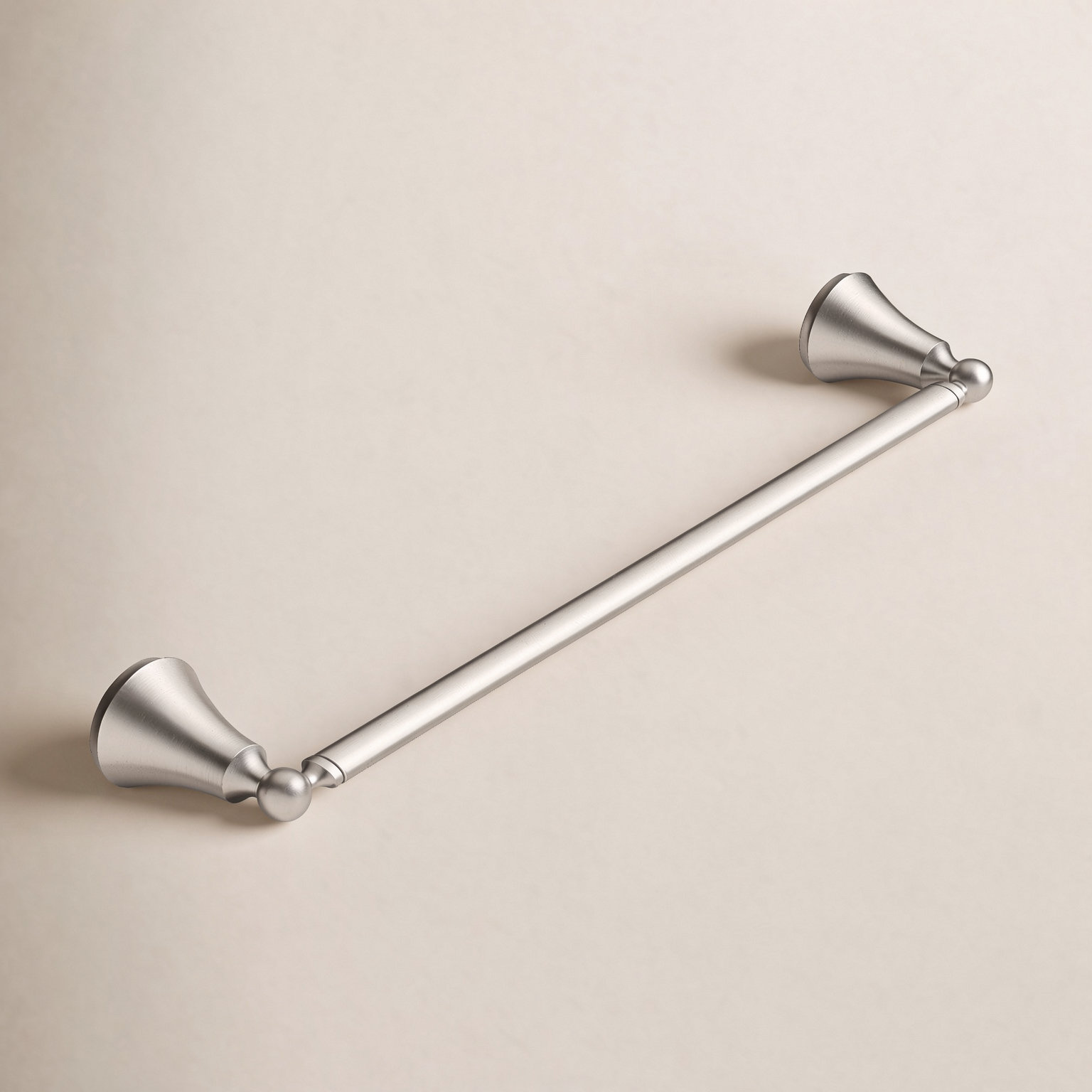 Wynford 24" Wall Mounted Towel Bar, Brushed Nickel