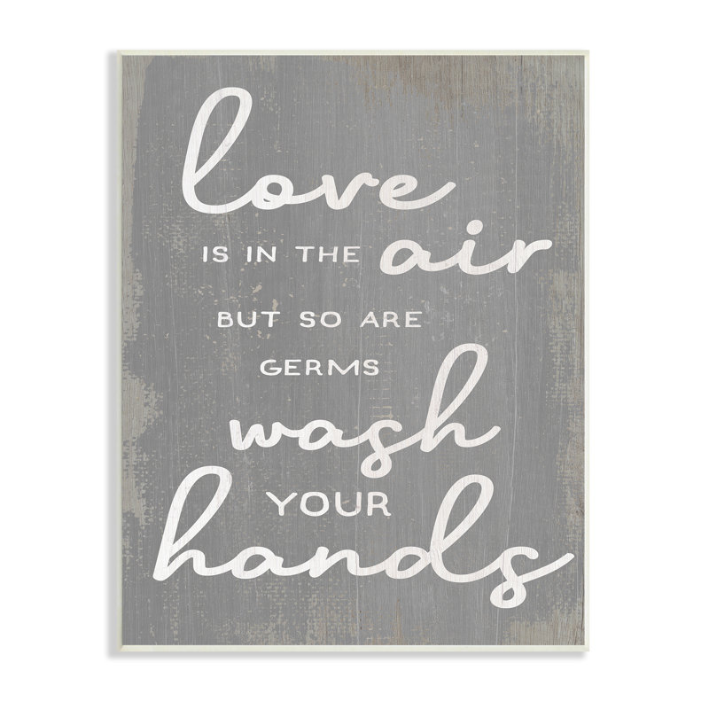 Art textuel sur toile tendue, Plaque en bois, H 15 po x l 10 po