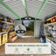 Remise de rangement pour outils en métal l 10 pi x P 12 pi avec lumières DEL et bouches d'aération-121438527