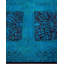 Tapis unique bleu 3 pi x 13 pi Yohko