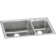 Lustertone 37" L x 22" W Double Basin Drop-in Kitchen Sink