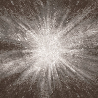 Silver Textured Starburst - Wrapped Canvas Print