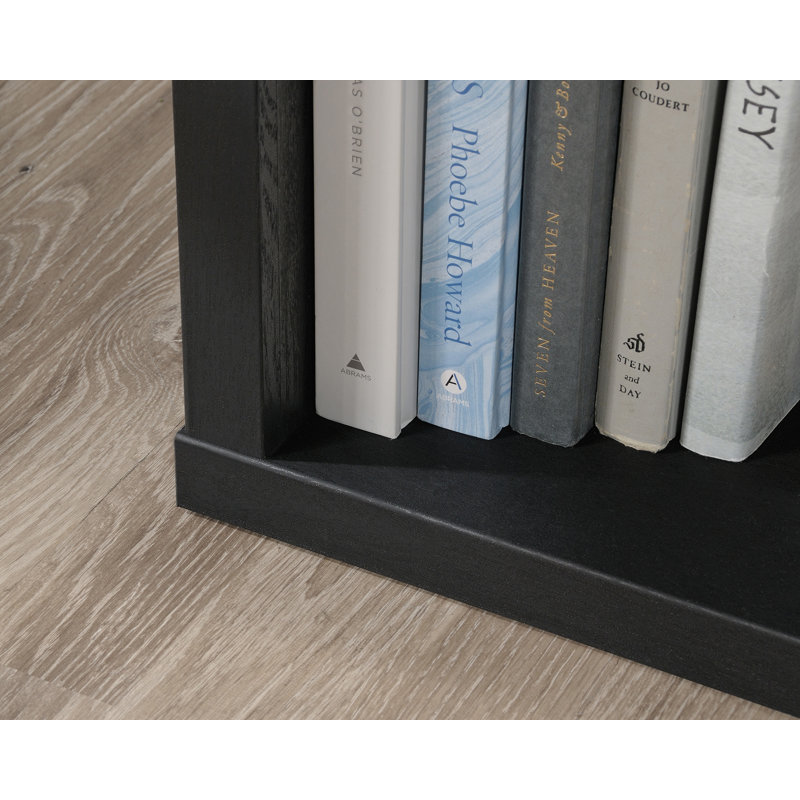 Estate Black Adjustable 5-Shelf Tall Bookcase for Elegant Storage