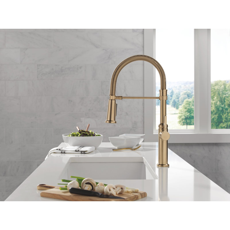 Robinet de cuisine Delta Rhett Pro, Bronze champagne