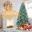 9 pi - Arbre de Noël en PE / PVC teinté - 3268 pointes, branches articulées, aspect naturel, support en métal stable, décoration des Fêtes facile à assembler-659483039