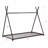 Metal Twin Size House Platform Bed With Triangle Structure-1953352811