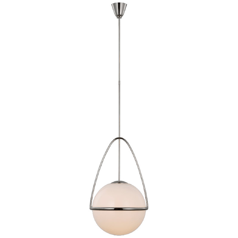 Lisette 1 - Light LED Pendant, 68.5" H x 18.25" W x 18.25" D, Polished Nickel