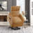 Yellow Plush Corduroy Power Lift Recliner Chair With Side Pocket For Living Room