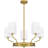 5 - Light Dimmable Wagon Wheel Chandelier
