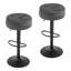Swivel Upholstered Velvet Adjustable Height Bar Stool-2122830904