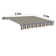 Dakota Fields 350cm W x 250cm D Fabric Multi-Stripe Cover Retractable Patio Awning