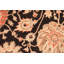 Tapis noir en laine noué à la main à motif floral 5 pi 10 po x 9 pi Baccio