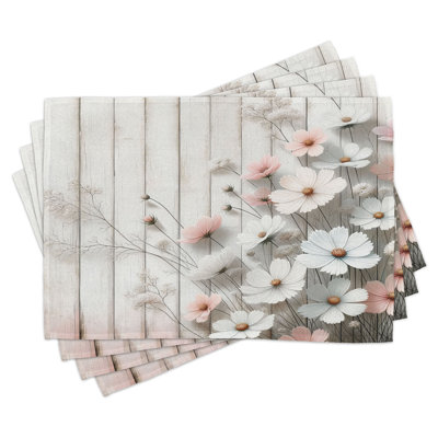 Polyester Floral Rectangle Placemat