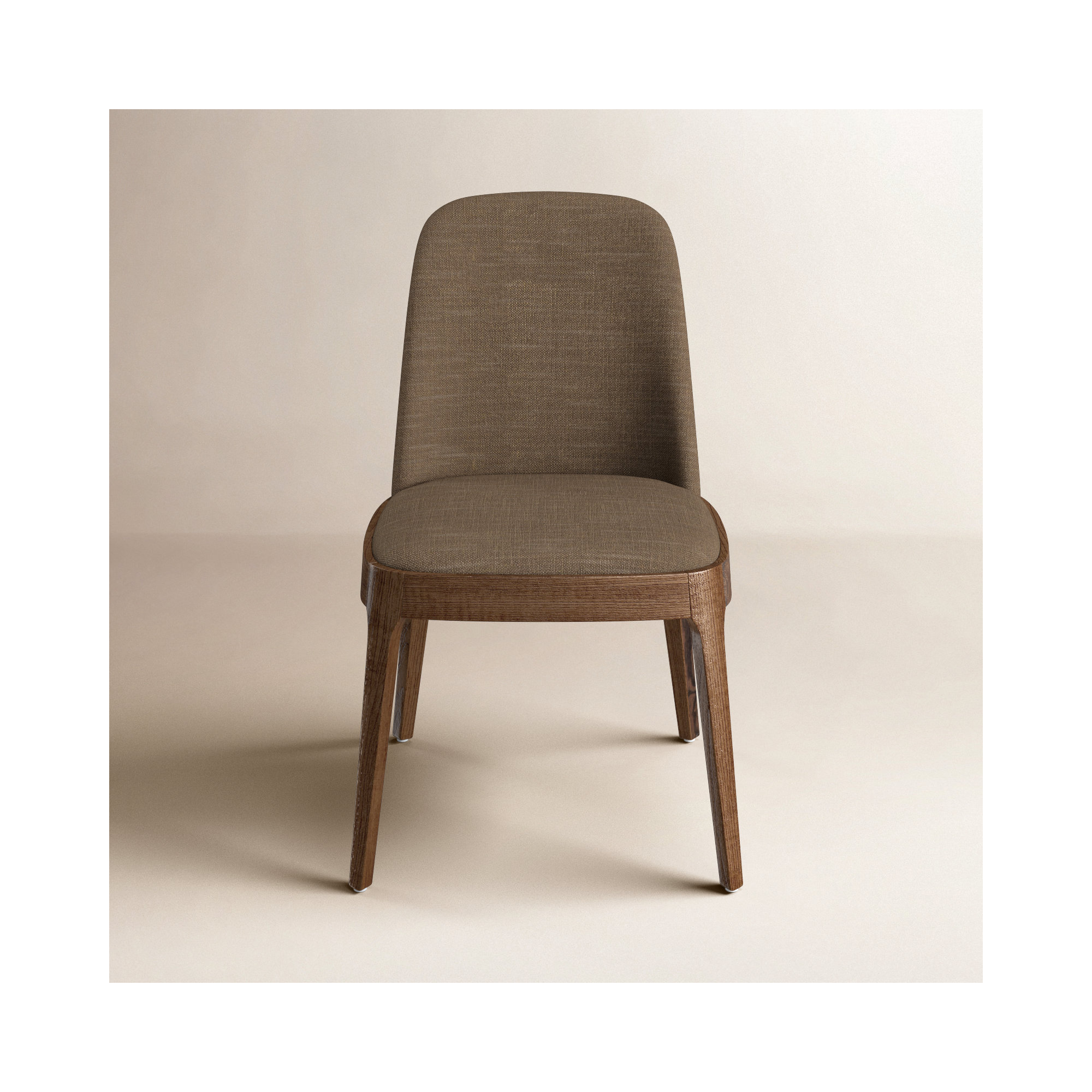 Verdi Dining Chair, Medium/Dark Brown, Green