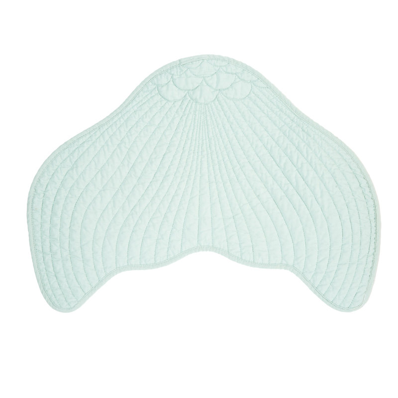 Napperon en coton 19 po Lecuyer Mermaidtail, Vert