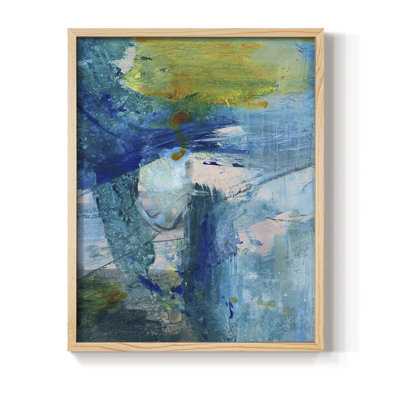 «Spring Winds III», reproduction encadrée - bois massif, H 15 po x l 12 po