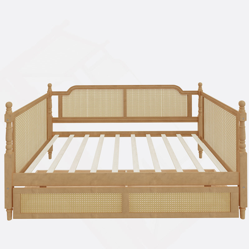 Rattan Daybed with 2 Drawers