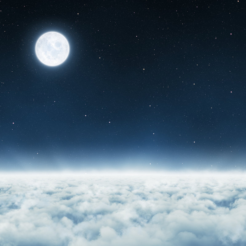 Over The Clouds by Brainmaster - Wrapped Canvas Print, 76cm H x 76cm W