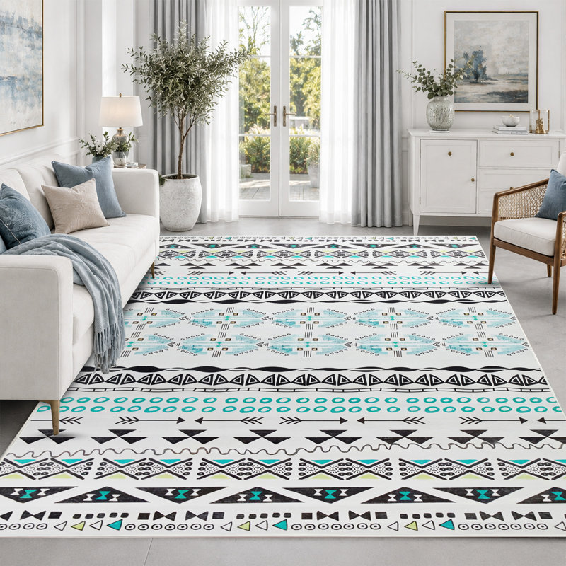 Coll Abstract Machine Printed Area Rug, Rectangle 160 x 230 cm