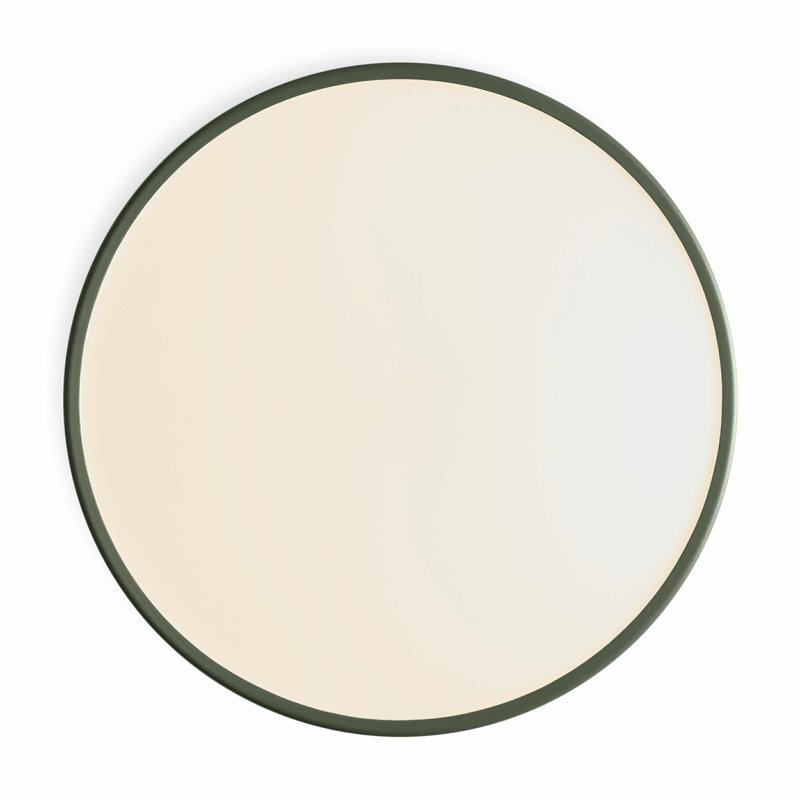 Bobber 1 - Light LED Flush Mount, 4" H x 20" W x 20" D, Gray Green
