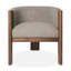 Egg Designs Boucle & Walnut Occasional Chair-759198424