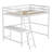 Riley Traditional Wood Slat Loft Bed with Integrated Desk & Ladder-72424426-72424423