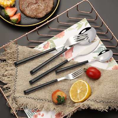 Ebern Designs Chenia Stainless Steel (18/8) Flatware Set