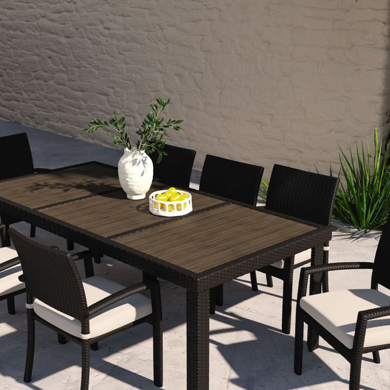 Winnie Stacking Patio Dining Armchair with Cushion, Spectrum Dove Sunbrella® Plainweave
