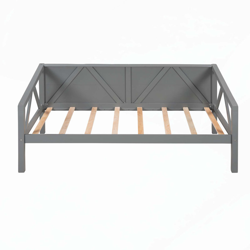 Versatile and Sturdy Daybed with Extraordinary Design for Relaxation, Gray, Twin