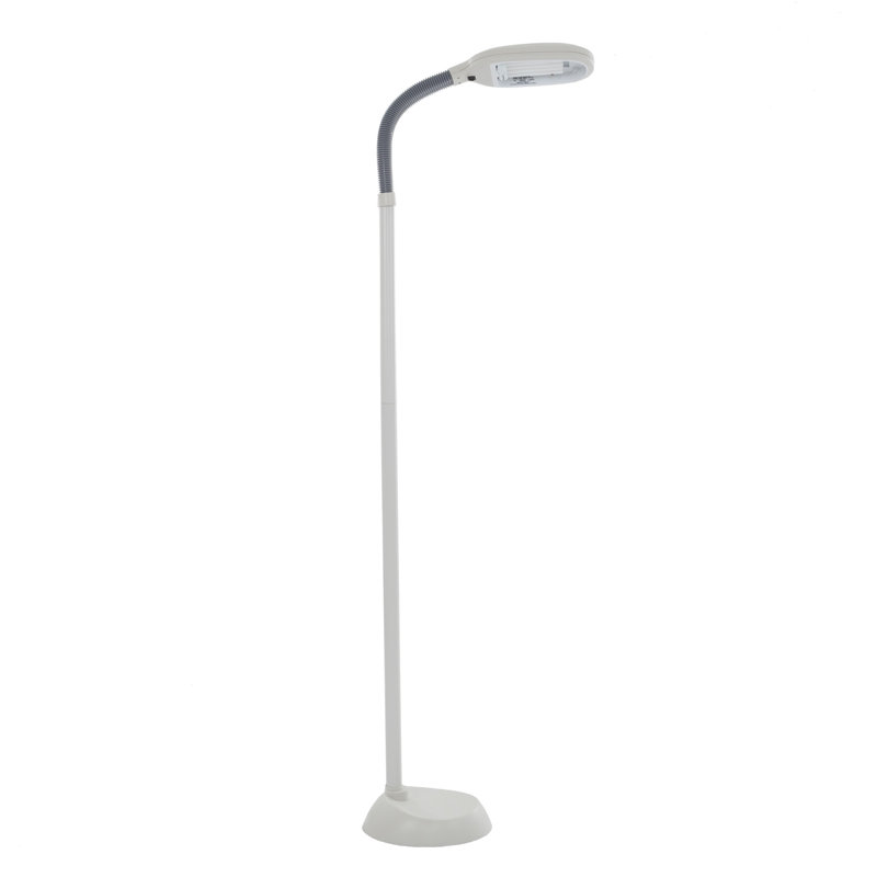 Lampe de travail sur pied Sunlight, Blanc, 73.5"