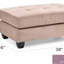 Repose-pieds compact capitonné Malone pour un espace de vie confortable-656960343