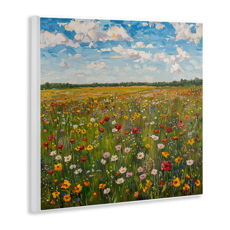 Plaque murale Wildflower Blooms in Field, design par LSR Creative Studio