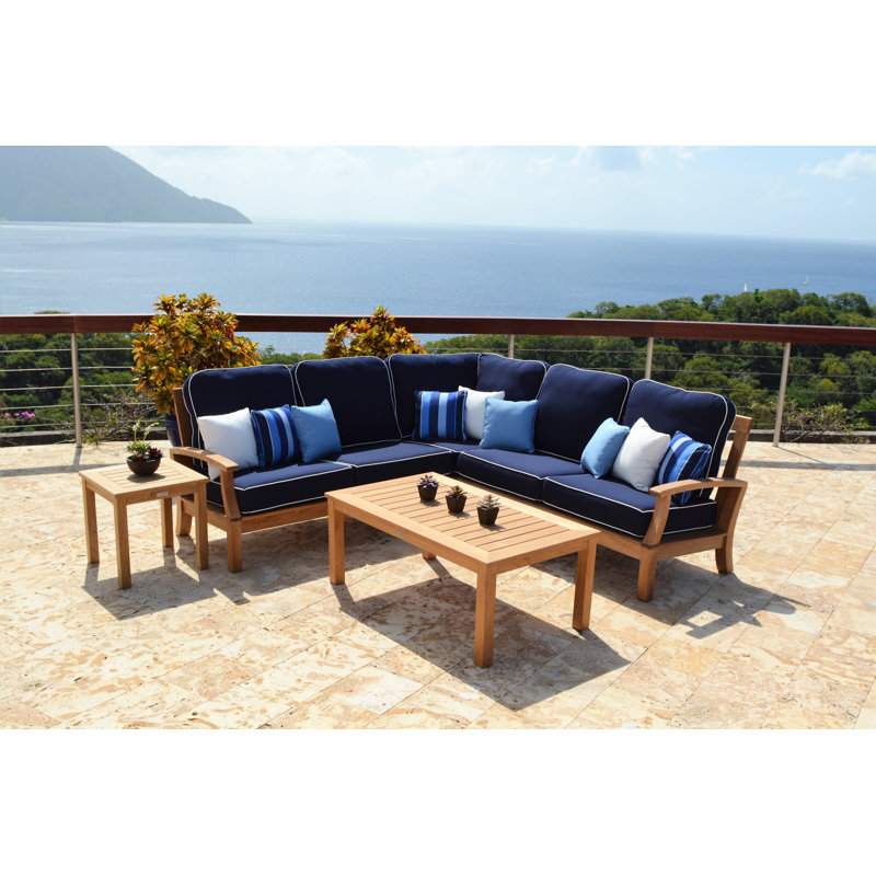 Newport 48" Teak Outdoor Rectangle Coffee Table