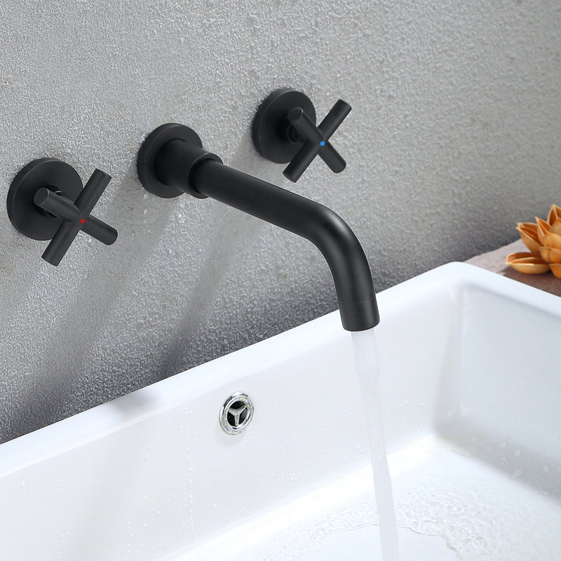Cox 2-handle Bathroom Faucet, Matte Black