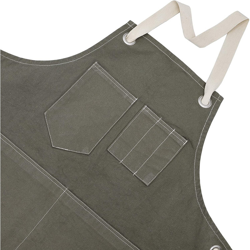 Solid Colour Cotton Apron Sets, Green