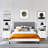 2 Drawer Modern Nightstands with Built in Charging Station, 2pcs-1918521153