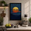 Sun Meets Water Minimalist - Wrapped Canvas-1501752076-1501752077