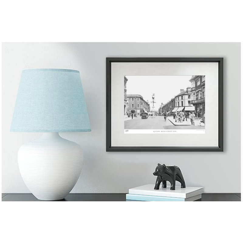 Sutton, High Street 1932 by Francis Frith - Single Picture Frame Print, 60cm H x 80cm W x 2.3cm D