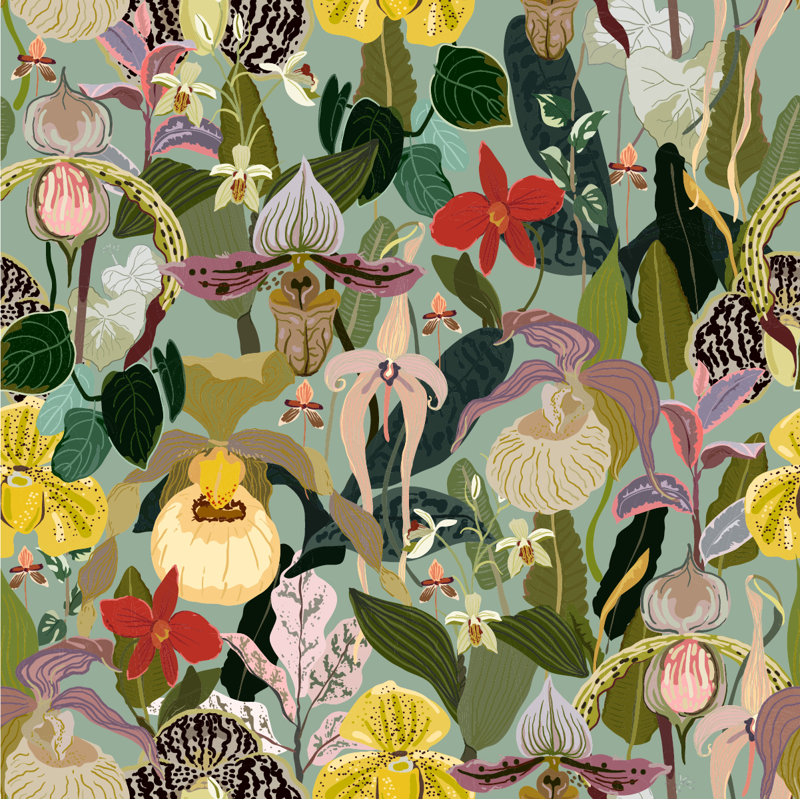 Peel & Stick Wall Mural, 10.42' W x 10.42' L