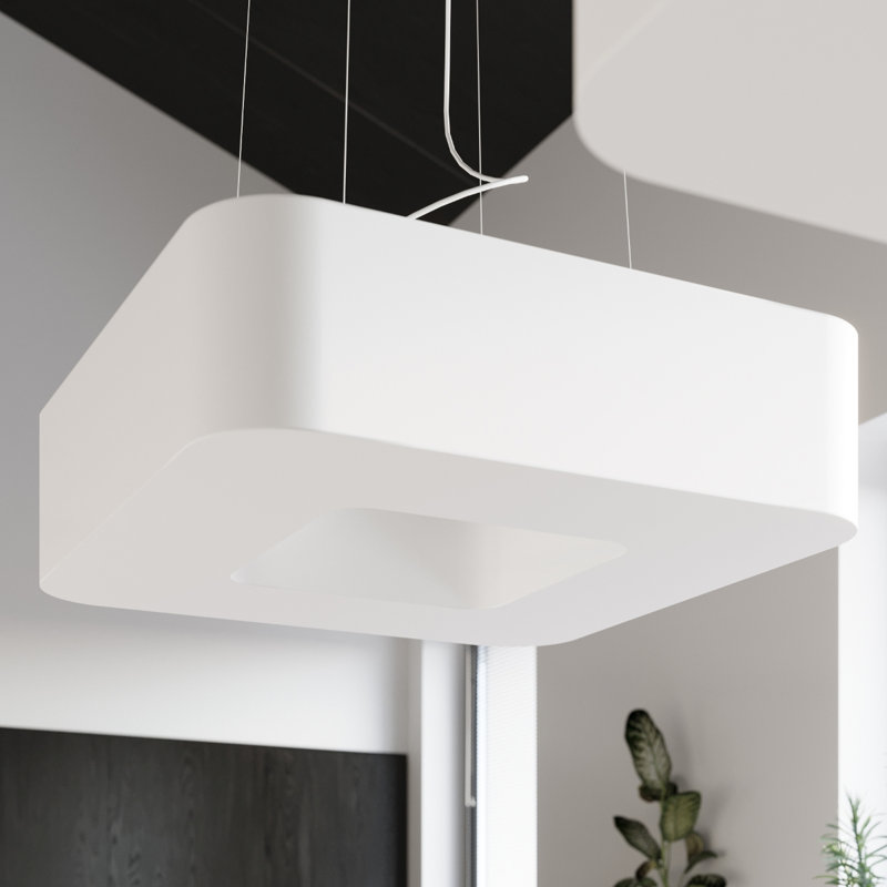 Cristle 8 - Light Unique/Statement Pendant, White, 110cm H x 60cm W x 60cm D