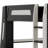 Wooden Gaming Bunk Bed With Desk,Two Storage Shelves,USB And LED Light-1285990007