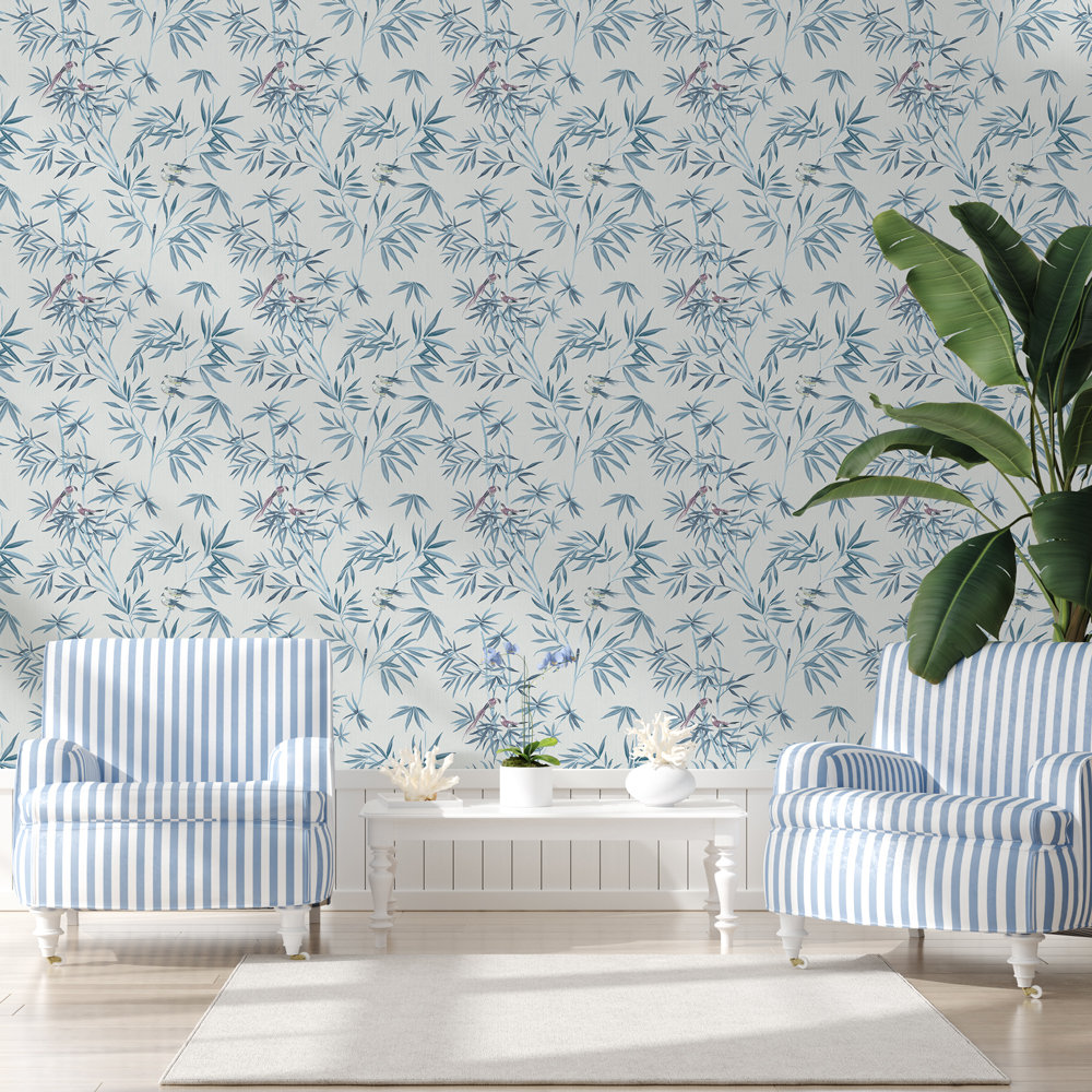 Fowkes Self-Adhesive Wallpaper Roll, Mystic Blue