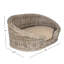 Lit pour chien en rotin Curvy tissé à la main avec coussin lavable à la machine-95882918-110439546