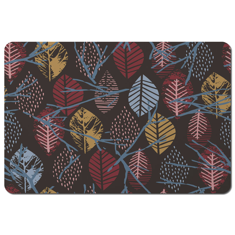 Oh Polyester-Coated Hardboard Floral Rectangle Placemat