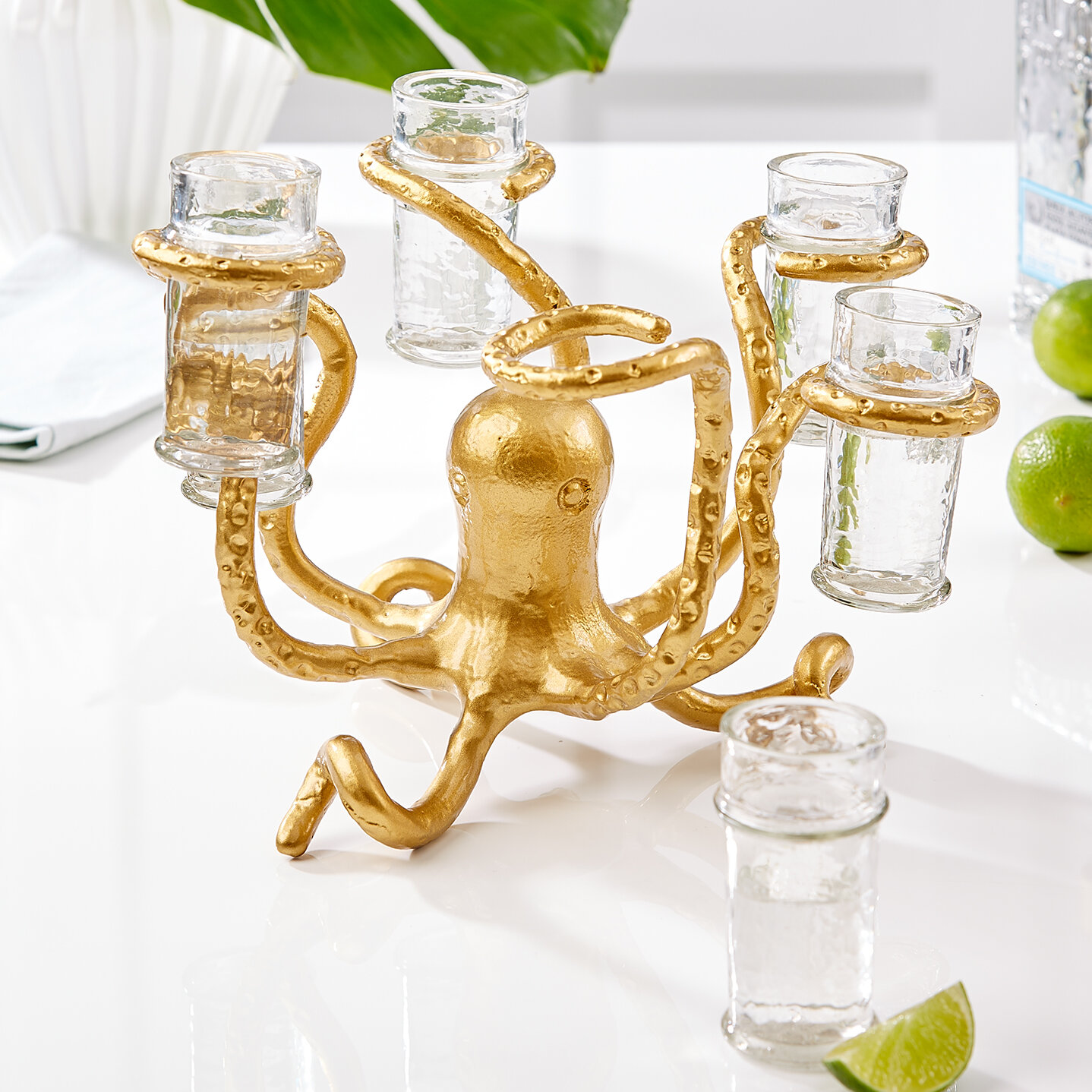 Handmade Octopus Glass, Cute Octopus Glass Cup, Handmade Glassware