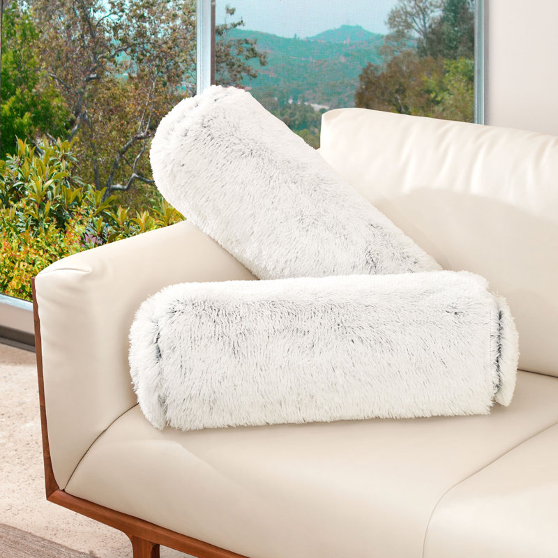 Coussin de traversin de couleur unie, Bleu