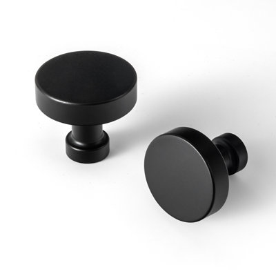 1.2" inch Diameter Circle Knob Multipack-Black