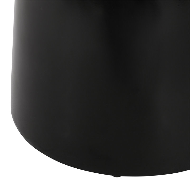 Table de bout d'extérieur en métal - Grande (table incluse seulement), Noir