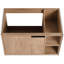 Meuble-lavabo de salle de bain 30 po, porte à fermeture en douceur, couleur chêne imitation, look moderne, armoire 1 porte, 2 tablettes, teinte de contreplaqué, construction